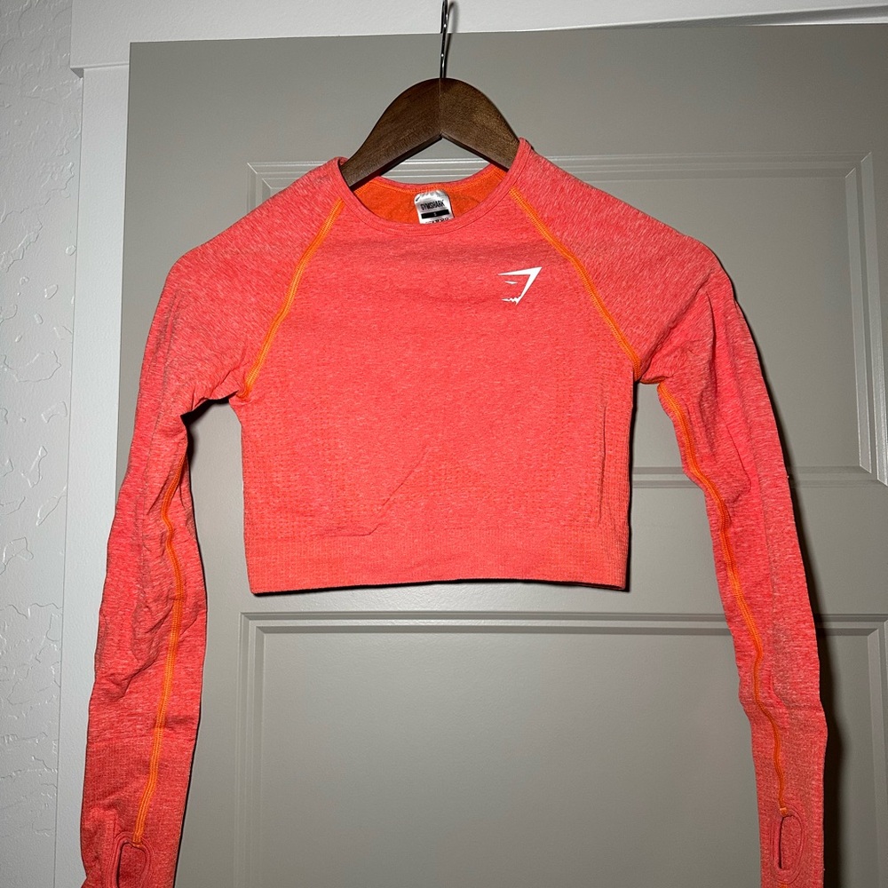 Gymshark Women's Orange Crop Top